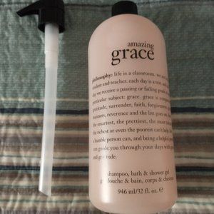 PHILOSOPHY AMAZING GRACE PERFUMED SHOWER BATH and SHAMPOO 32oz SEALED & PUMP
